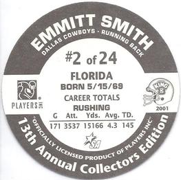 2001 King B Discs #2 Emmitt Smith Back