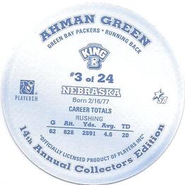 2002 King B Discs #3 Ahman Green Back