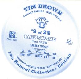 2002 King B Discs #9 Tim Brown Back