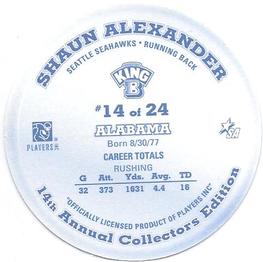 2002 King B Discs #14 Shaun Alexander Back