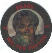 1984 7-Eleven Super Star Sports Coins: East Region #VI D Walter Payton Front