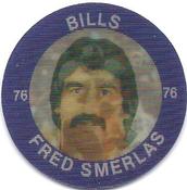 1984 7-Eleven Super Star Sports Coins: East Region #IX D Fred Smerlas Front