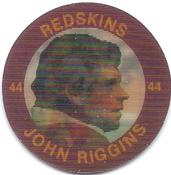 1984 7-Eleven Super Star Sports Coins: East Region #XIII D John Riggins Front