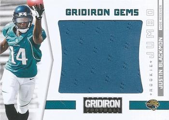 2012 Panini Gridiron - Rookie Gridiron Gems Jerseys Jumbo #335 Justin Blackmon Front