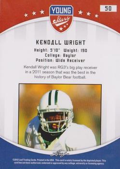 2012 Leaf Young Stars #50 Kendall Wright Back