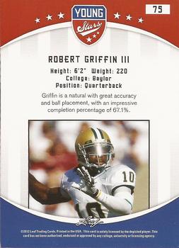 2012 Leaf Young Stars #75 Robert Griffin III Back