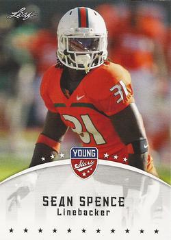 2012 Leaf Young Stars #80 Sean Spence Front