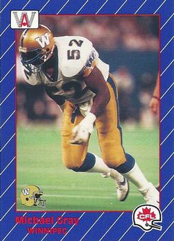1991 All World CFL #103 Michael Gray Front