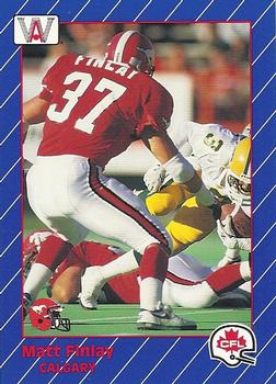 1991 All World CFL #24 Matt Finlay Front