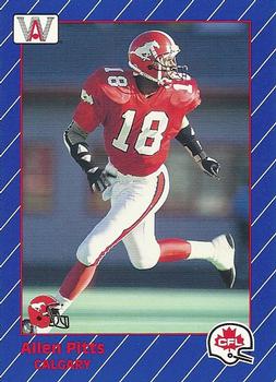 1991 All World CFL #32 Allen Pitts Front