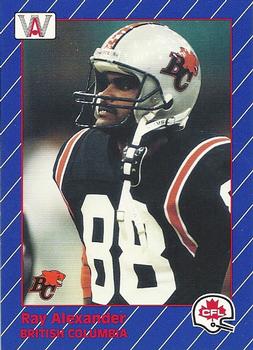 1991 All World CFL #3 Ray Alexander Front
