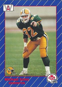 1991 All World CFL #44 Michael Soles Front