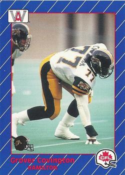 1991 All World CFL #49 Grover Covington Front