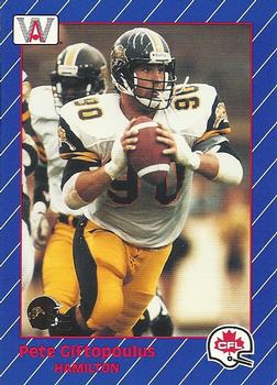1991 All World CFL #52 Pete Giftopoulos Front