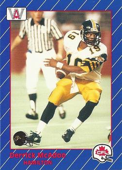 1991 All World CFL #56 Derrick McAdoo Front