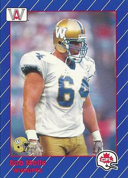 1991 All World CFL #62 Bob Molle Front