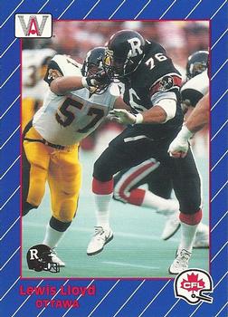 1991 All World CFL #70 Loyd Lewis Front