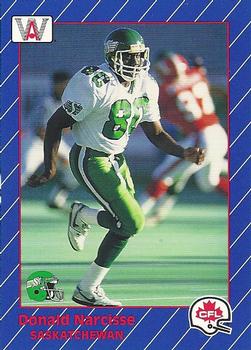 1991 All World CFL #81 Donald Narcisse Front