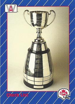 1991 All World CFL #88 Grey Cup Front