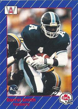 1991 All World CFL #94 Darrell Smith Front