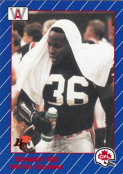 1991 All World CFL French #8 Stewart Hill Front