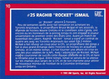 1991 All World CFL French #10 Raghib Ismail Back