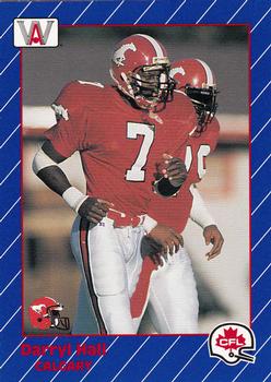 1991 All World CFL French #25 Darryl Hall Front