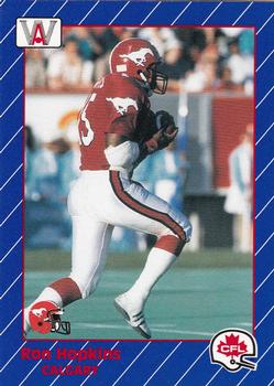 1991 All World CFL French #26 Ron Hopkins Front