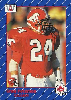 1991 All World CFL French #30 Greg Peterson Front