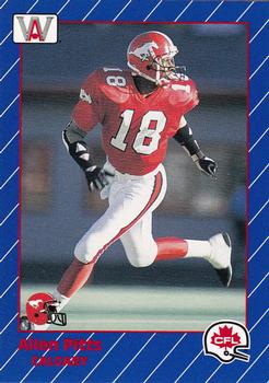 1991 All World CFL French #32 Allen Pitts Front