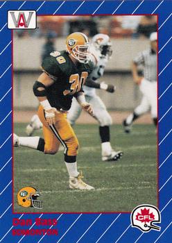 1991 All World CFL French #34 Danny Bass Front