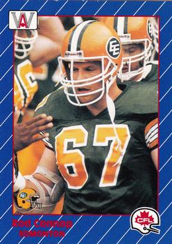 1991 All World CFL French #36 Rod Connop Front