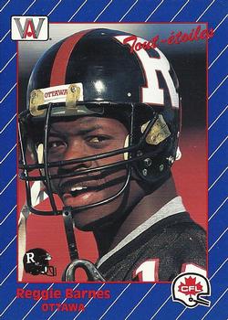 1991 All World CFL French #55 Reggie Barnes Front