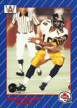 1991 All World CFL French #56 Derrick McAdoo Front