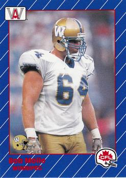 1991 All World CFL French #62 Bob Molle Front