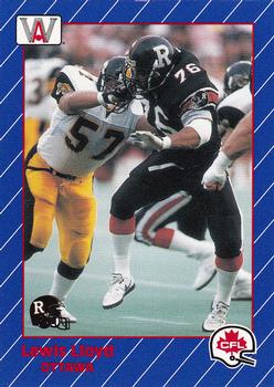 1991 All World CFL French #70 Loyd Lewis Front