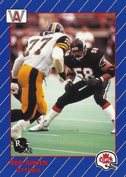 1991 All World CFL French #71 Rob Smith Front