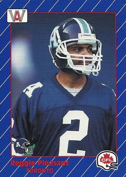 1991 All World CFL French #93 Reggie Pleasant Front