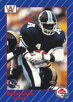 1991 All World CFL French #94 Darrell Smith Front