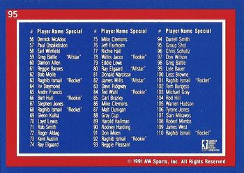 1993 Jogo CFL #58 Ray Elgaard Saskatchewan Roughriders - Utah Utes