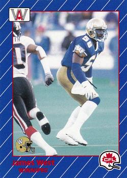 1991 All World CFL French #109 James West Front