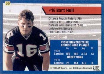 1991 All World CFL French #66 Bart Hull Back