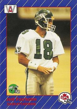 1991 All World CFL French #76 Jeff Fairholm Front