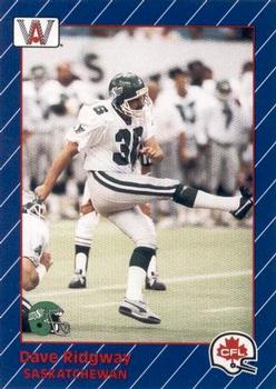 1991 All World CFL French #83 Dave Ridgway Front