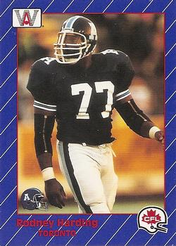 1991 All World CFL French #90 Rodney Harding Front