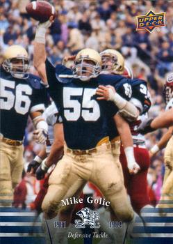 2013 Upper Deck University of Notre Dame #40 Mike Golic Front