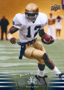 2013 Upper Deck University of Notre Dame #50 Ricky Watters Front
