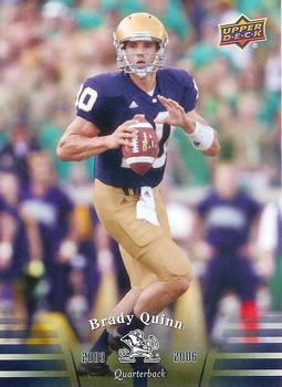 2013 Upper Deck University of Notre Dame #79 Brady Quinn Front