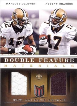 2012 Panini Momentum - Double Feature Materials #10 Marques Colston / Robert Meachem Front
