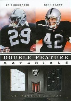 2012 Panini Momentum - Double Feature Materials #14 Eric Dickerson / Ronnie Lott Front